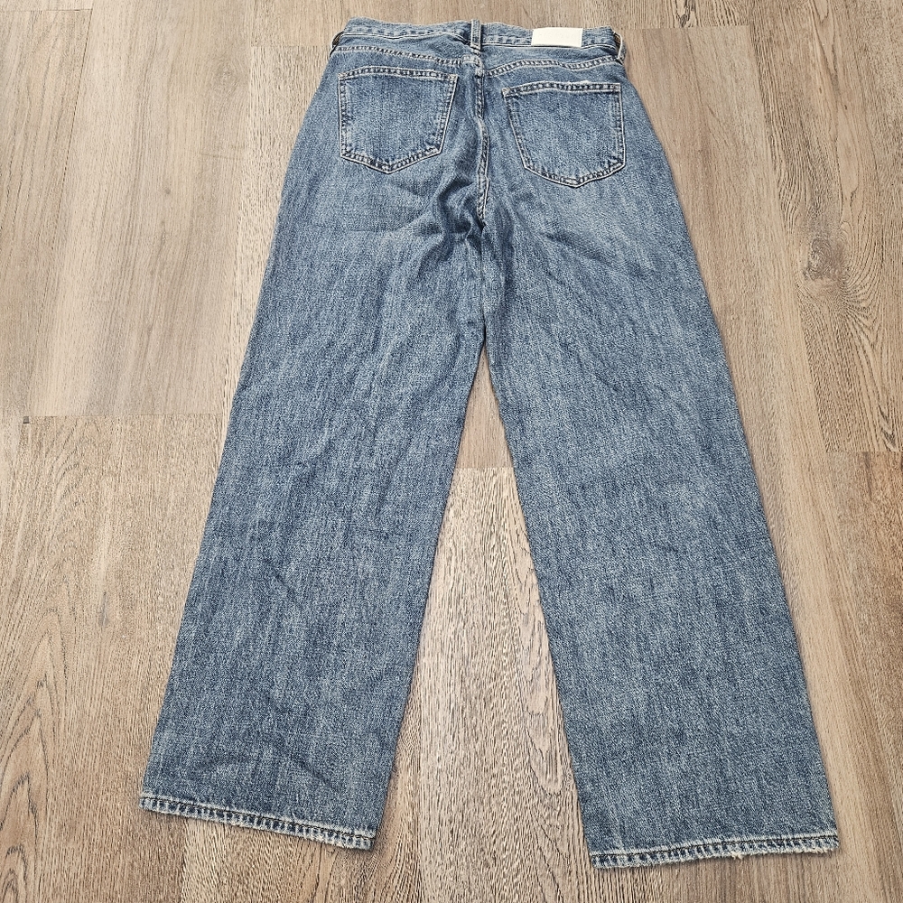 Pistola Jeans Womens 26 Light Wash Straight Leg High Rise Button anthropologie - Picture 11 of 11